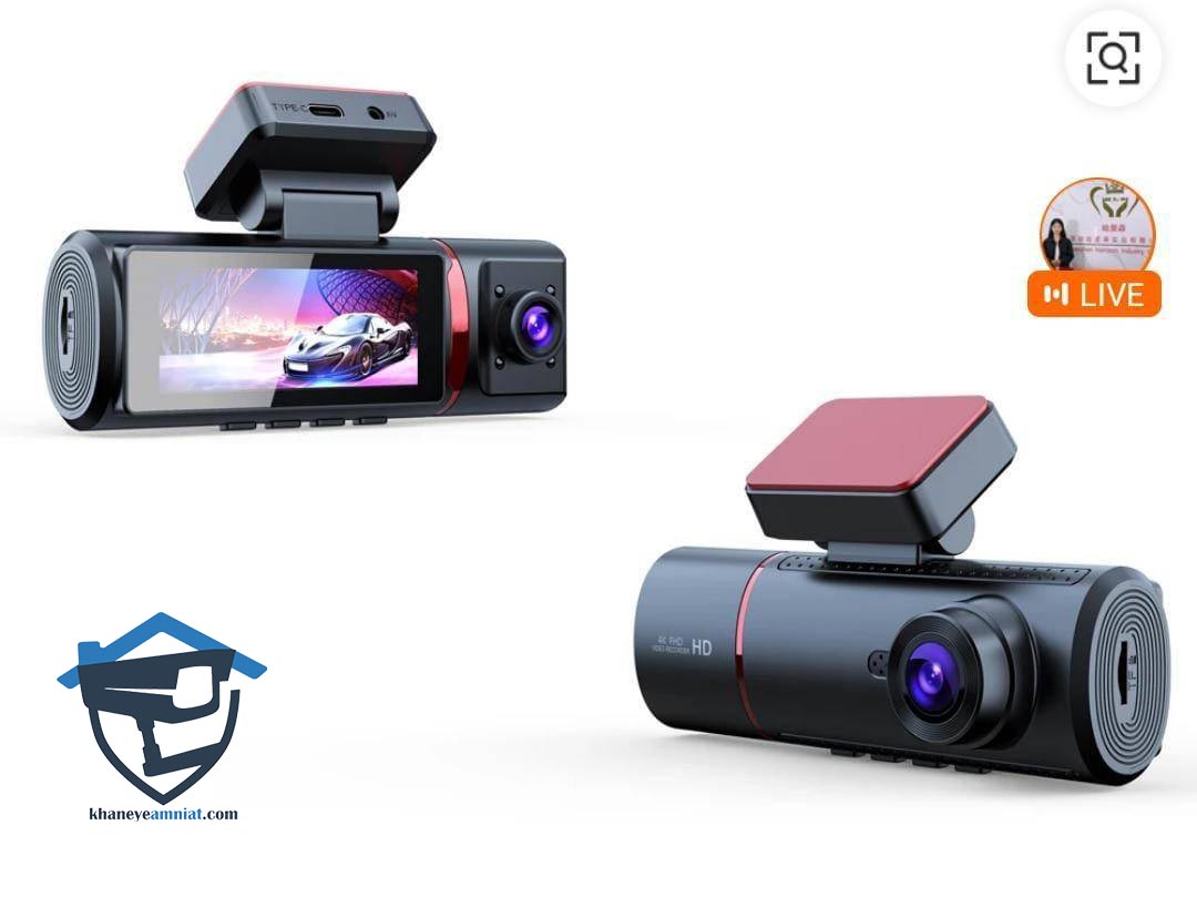 Hotkam 4k dual lens car dash cam (1) دوربین ثبت وقایع خودروسیمکارتی دو لنز Hotkam 4k