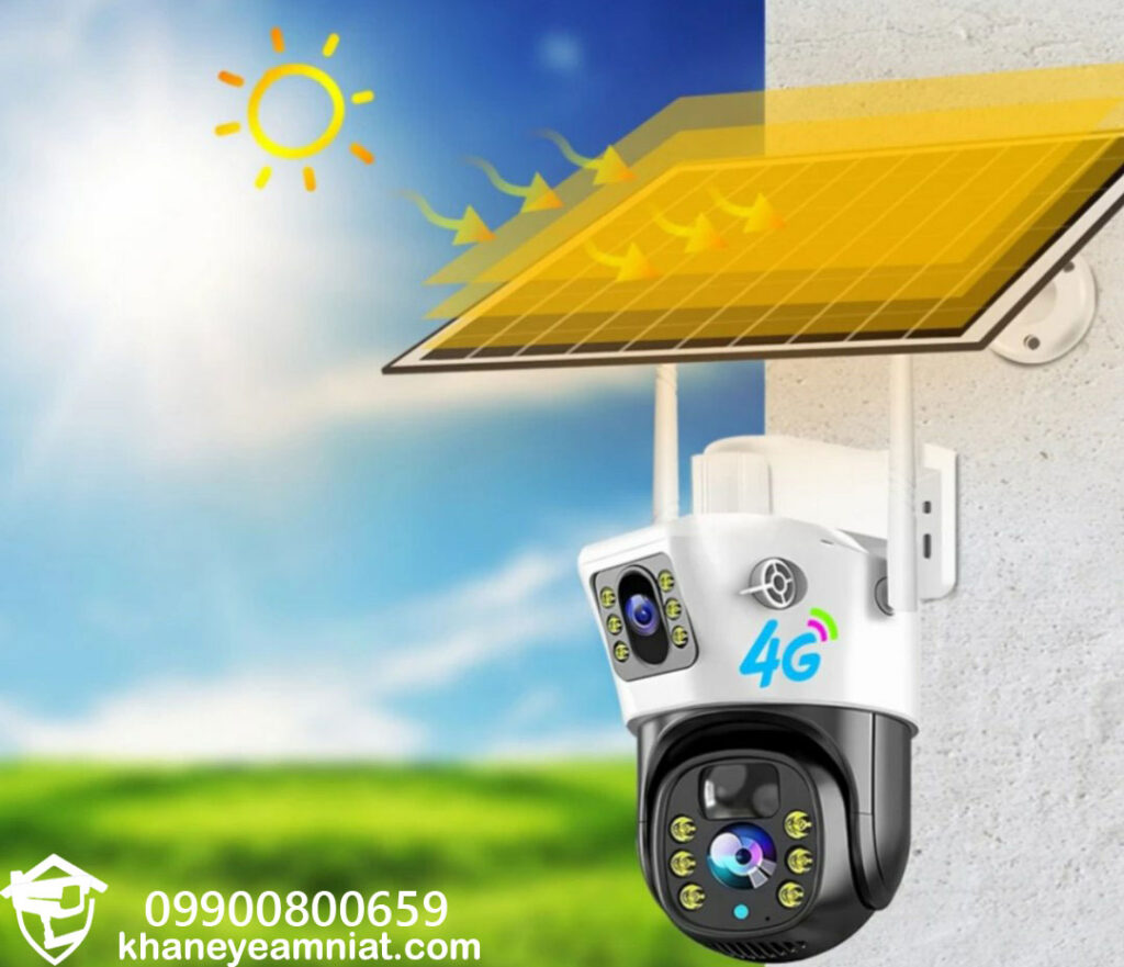 امنیت فضای باز با دوربین PTZ خورشیدی