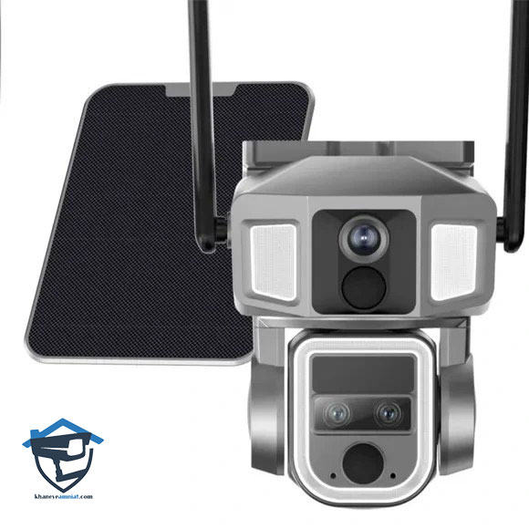 امنیت فضای باز با دوربین PTZ خورشیدی