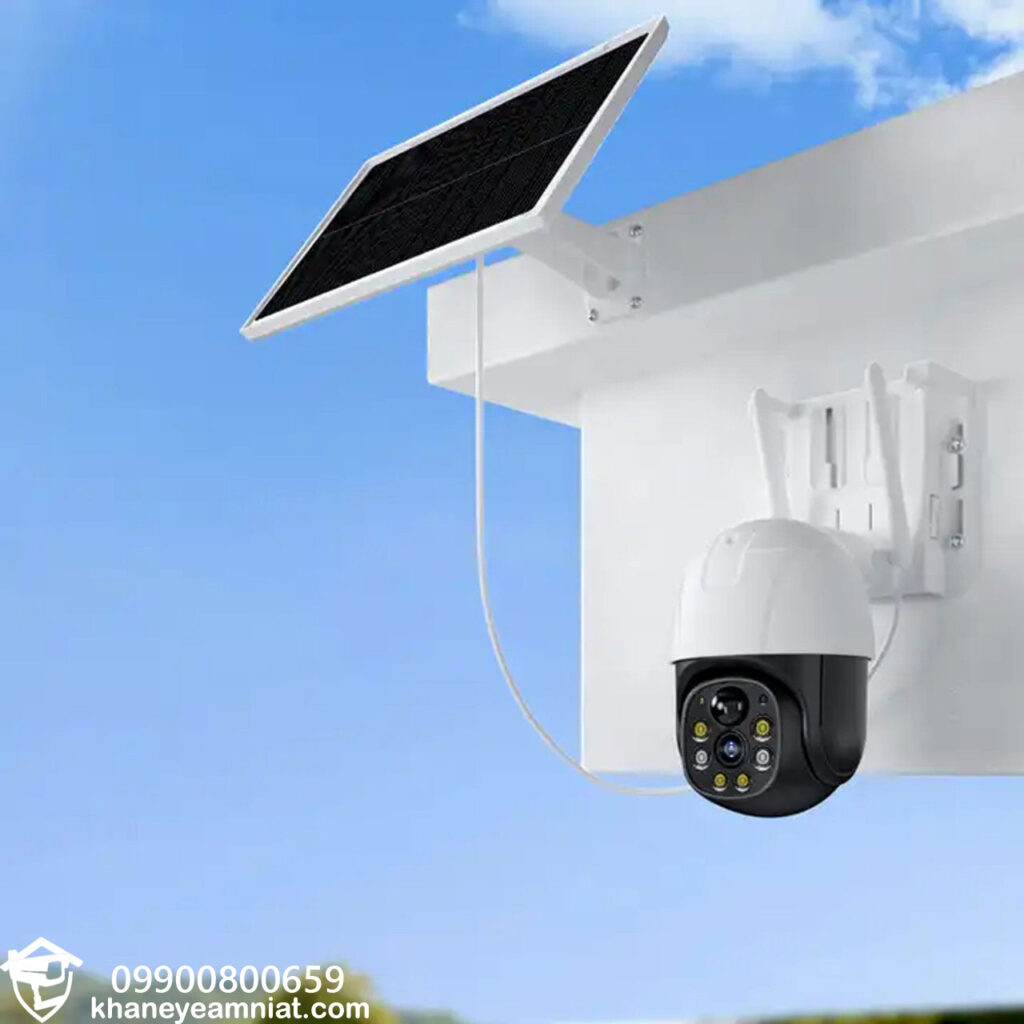 امنیت فضای باز با دوربین PTZ خورشیدی
